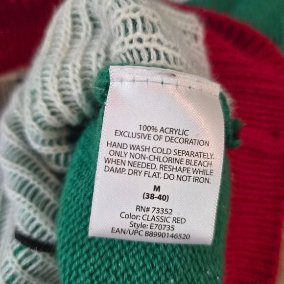 Jolly Sweaters Ugly Christmas Sweater Women Medium Pullover Cow Acrylic Party - Picture 8 of 8